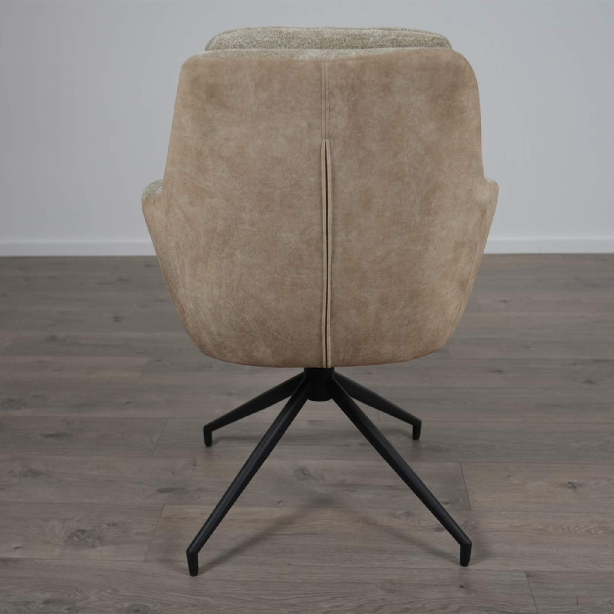 Stuhl 360 grad drehbar Stoff / Beige