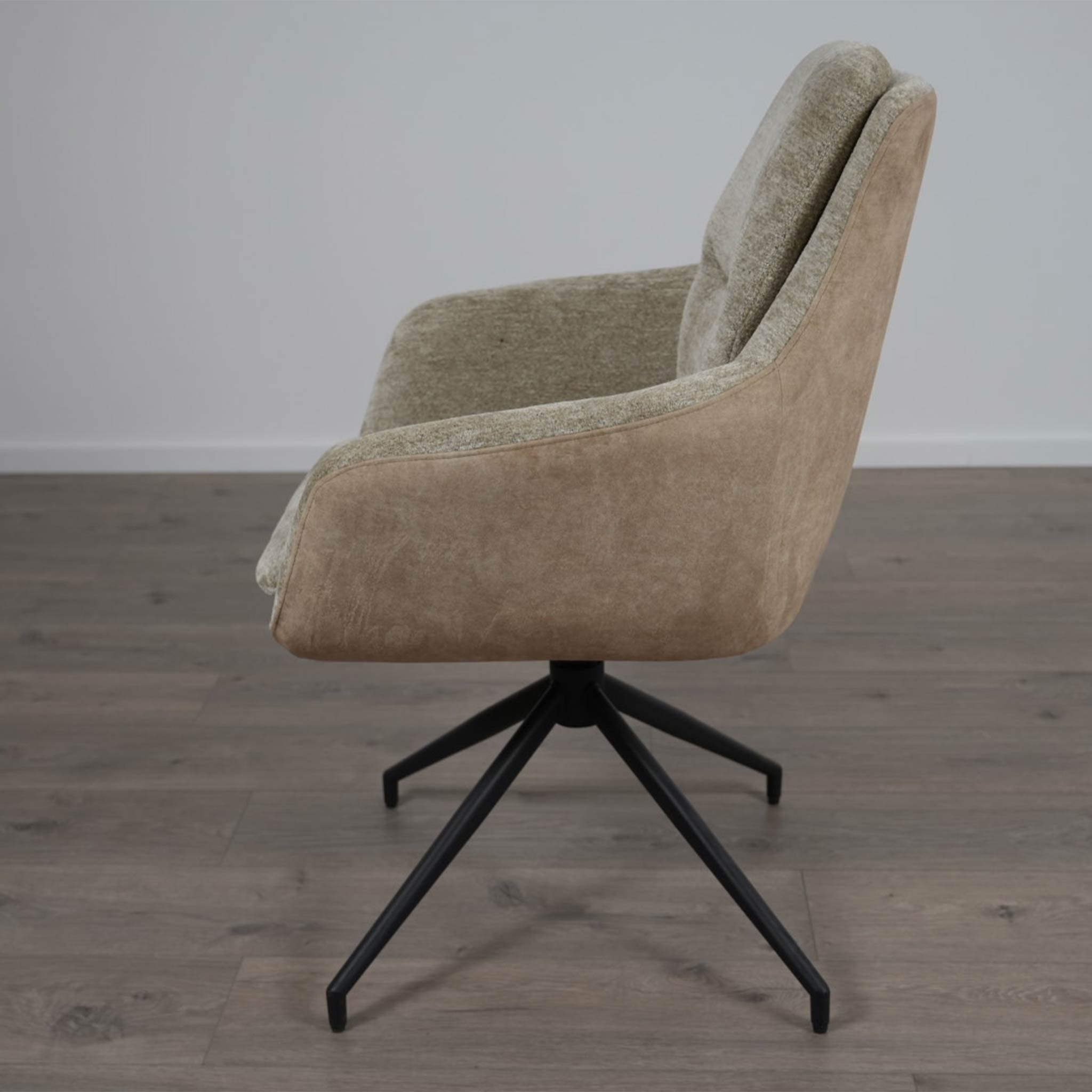 Stuhl 360 grad drehbar Stoff / Beige