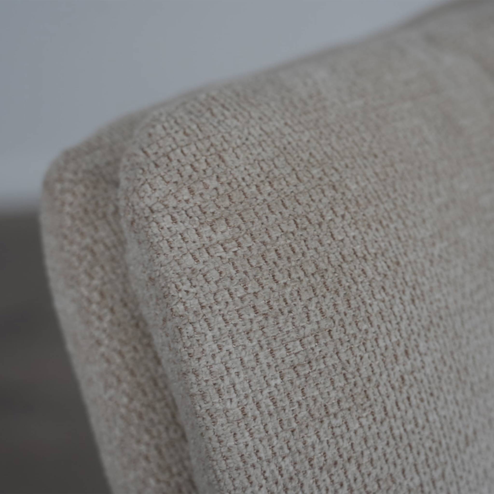 Stuhl 360 grad drehbar Stoff / Cremfarben