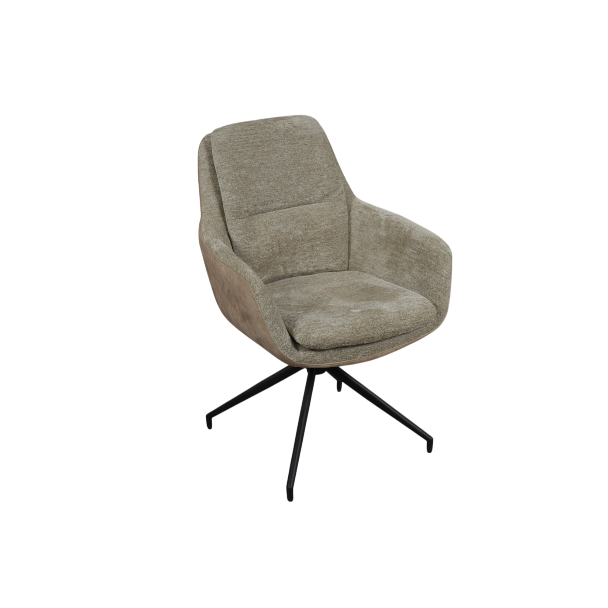 Stuhl 360 grad drehbar Stoff / Beige